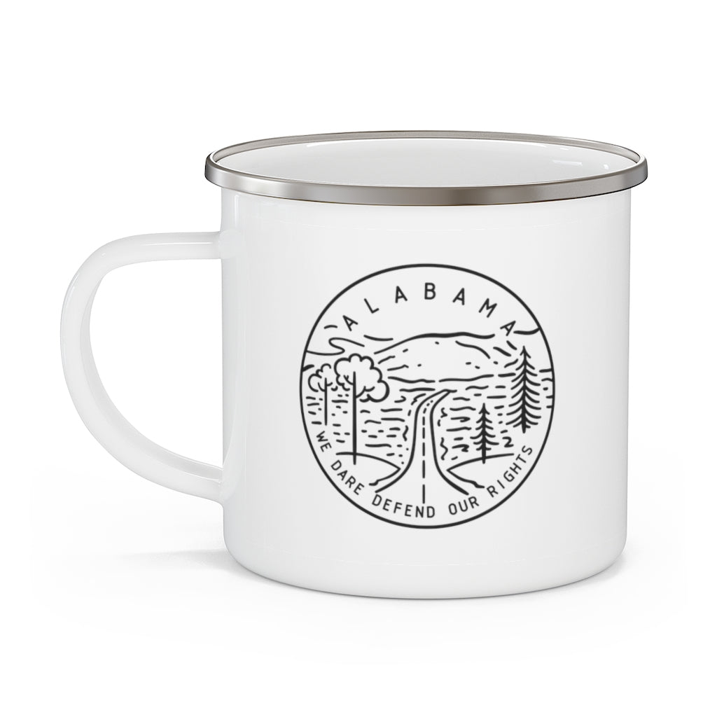 Alabama State Motto Camping Mug