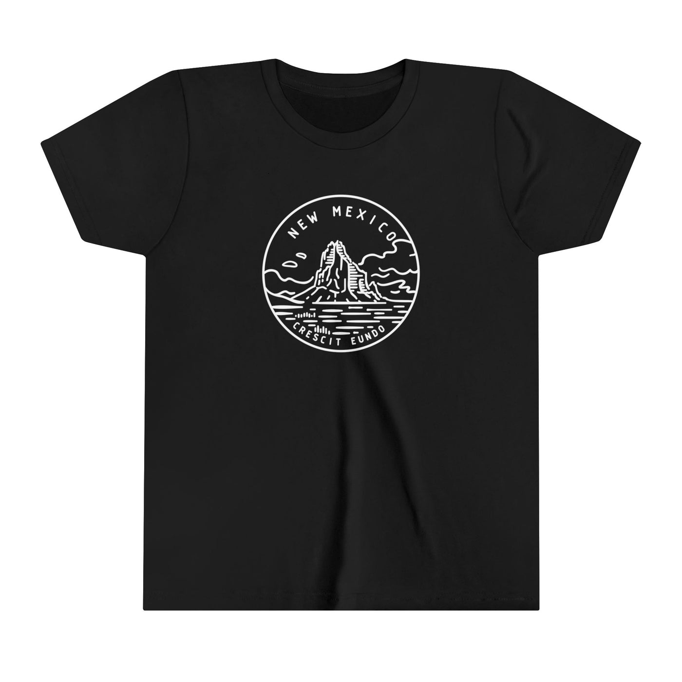 New Mexico State Motto Kids T-Shirt Black / S - The Northwest Store