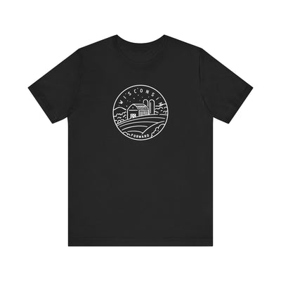 Wisconsin State Motto Unisex T-Shirt XS / Black - The Northwest Store