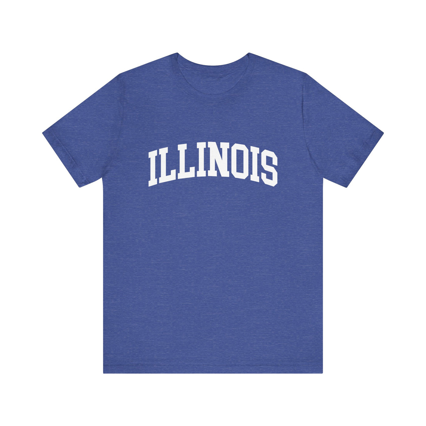 Illinois Varsity Unisex T-Shirt Heather True Royal / XS - The Northwest Store