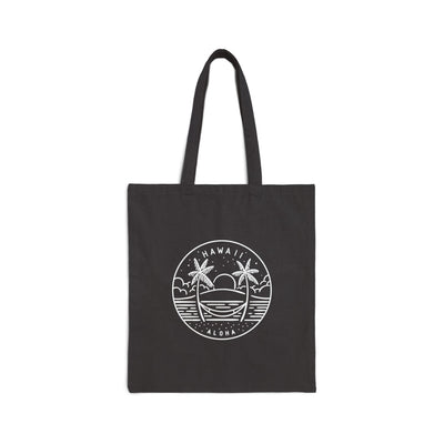 Hawaii State Motto Tote Bag Black / 15" x 16" - The Northwest Store