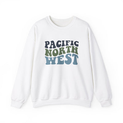 Pacific North West Crewneck Sweatshirt S / White - The Northwest Store