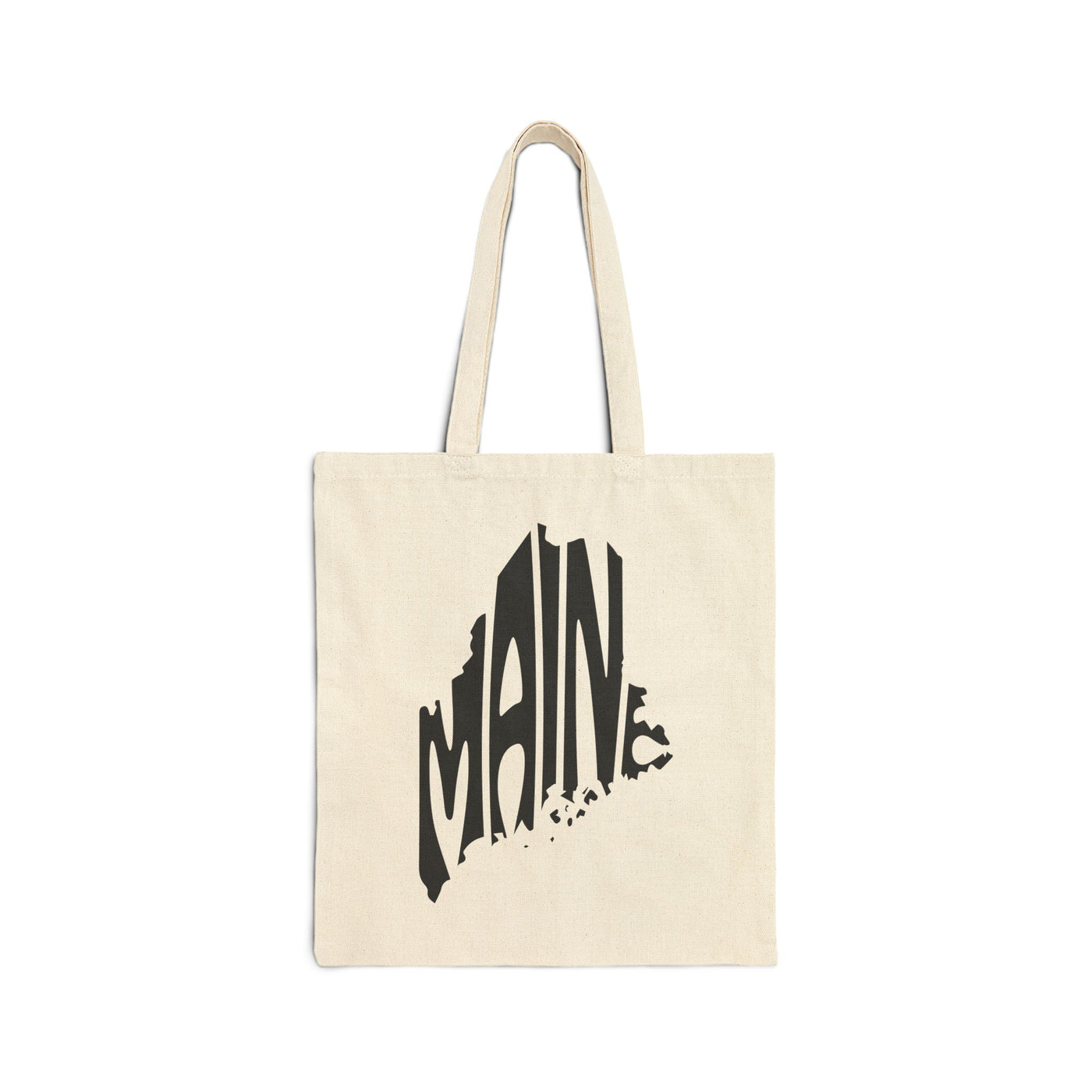 Maine State Shape Tote Bag Natural / 15" x 16" - The Northwest Store