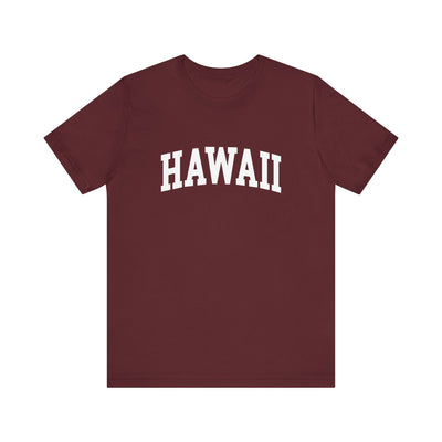 Hawaii Varsity Unisex T-Shirt Maroon / XS - The Northwest Store