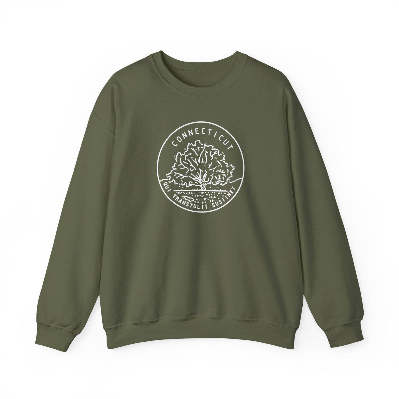 Connecticut State Motto Crewneck Sweatshirt