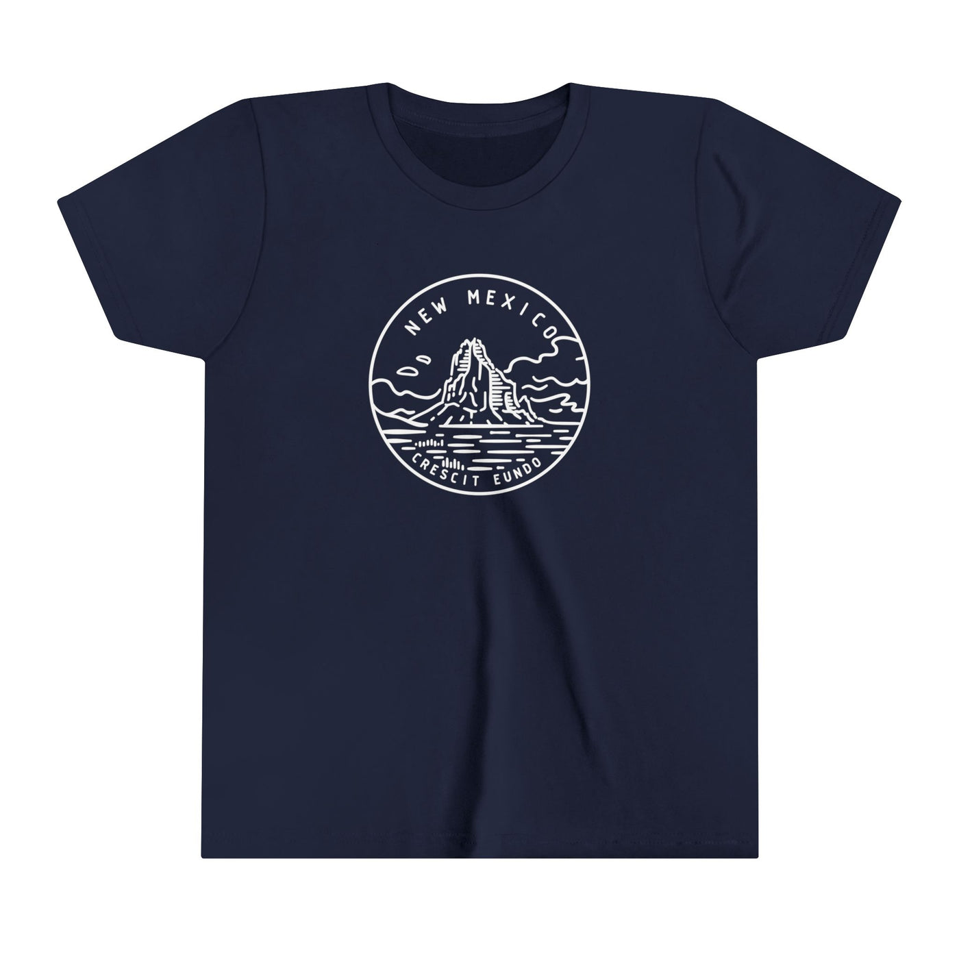 New Mexico State Motto Kids T-Shirt Navy / S - The Northwest Store