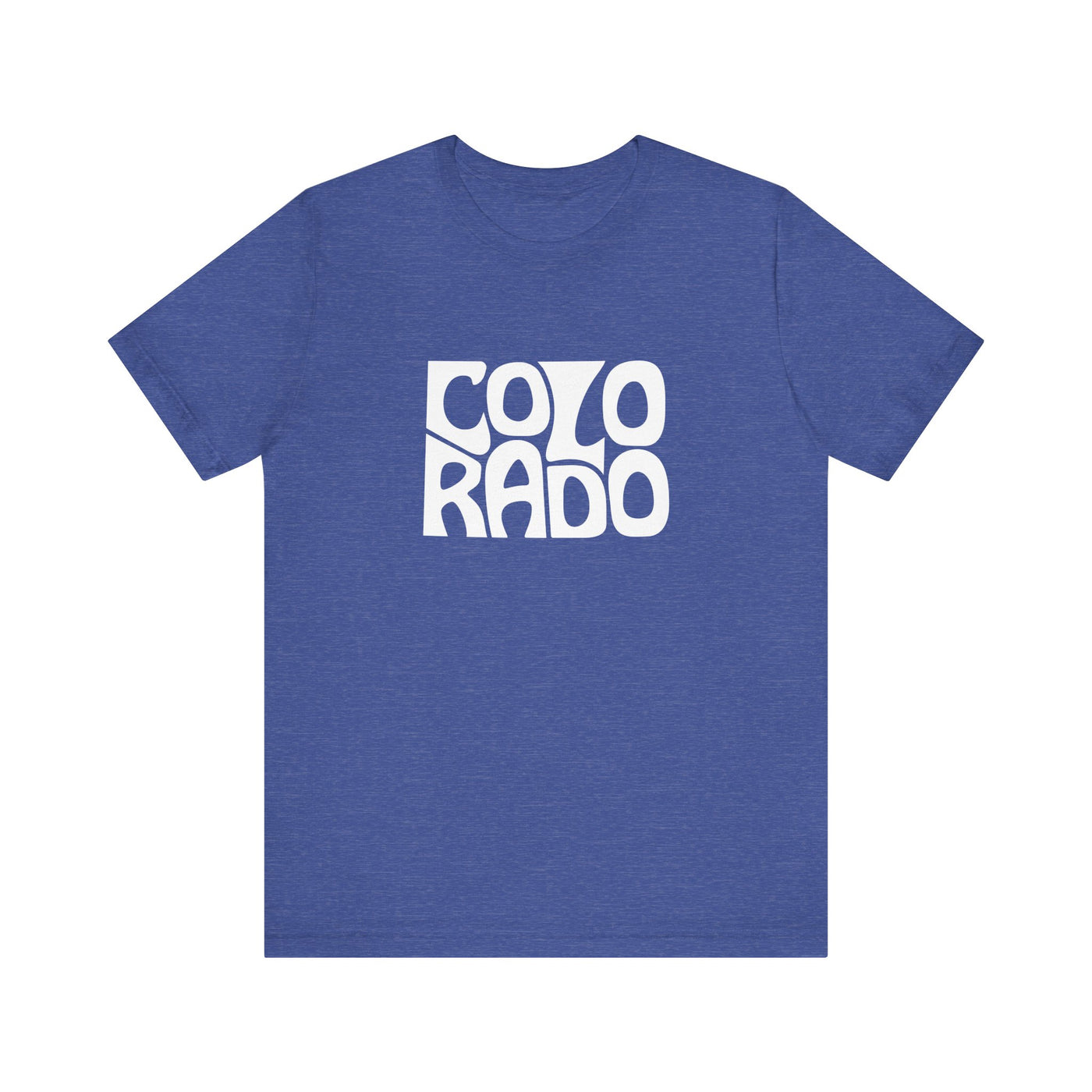 Colorado State Shape Unisex T-Shirt Heather True Royal / XS - The Northwest Store