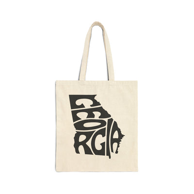 Georgia State Shape Tote Bag Natural / 15" x 16" - The Northwest Store