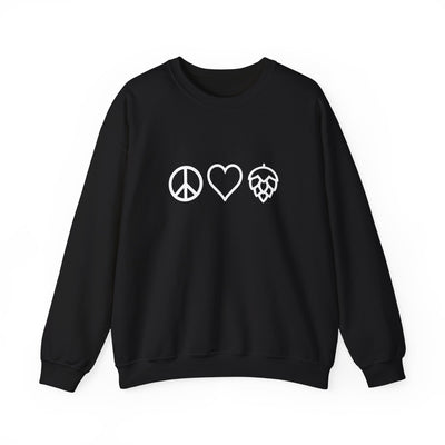 Peace Love And Hops Crewneck Sweatshirt