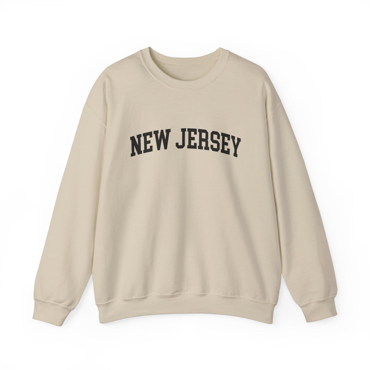 New Jersey Varsity Crewneck Sweatshirt S / Sand - The Northwest Store