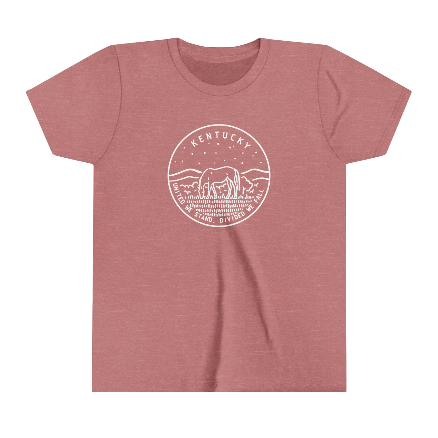 Kentucky State Motto Kids T-Shirt Heather Mauve / S - The Northwest Store