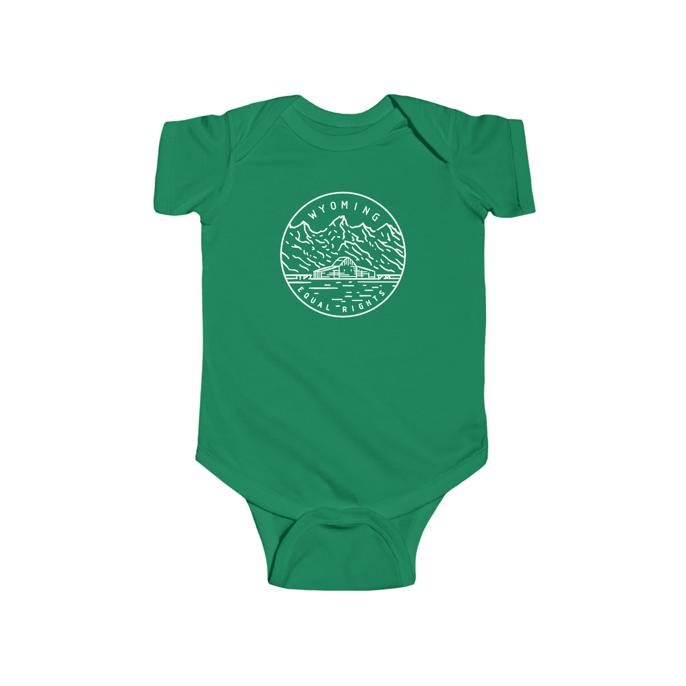 Wyoming State Motto Baby Bodysuit