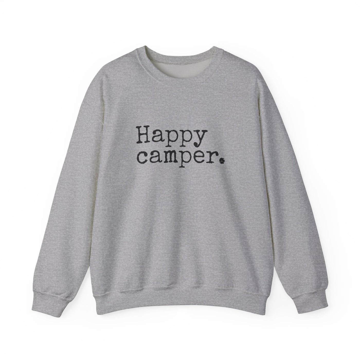 Happy Camper Crewneck Sweatshirt S / Sport Grey - The Northwest Store