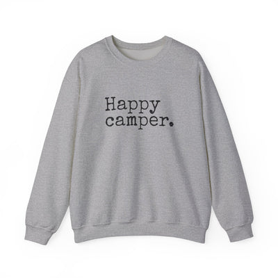 Happy Camper Crewneck Sweatshirt S / Sport Grey - The Northwest Store