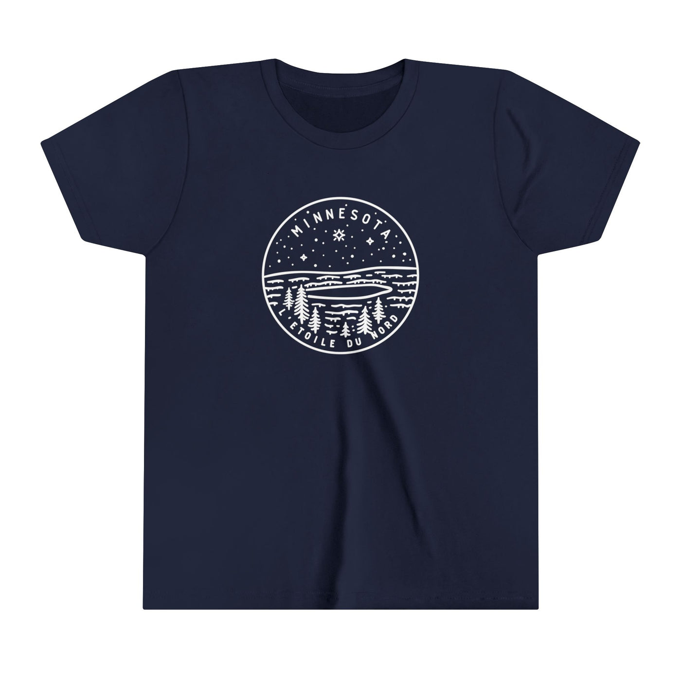 Minnesota State Motto Kids T-Shirt Navy / S - The Northwest Store