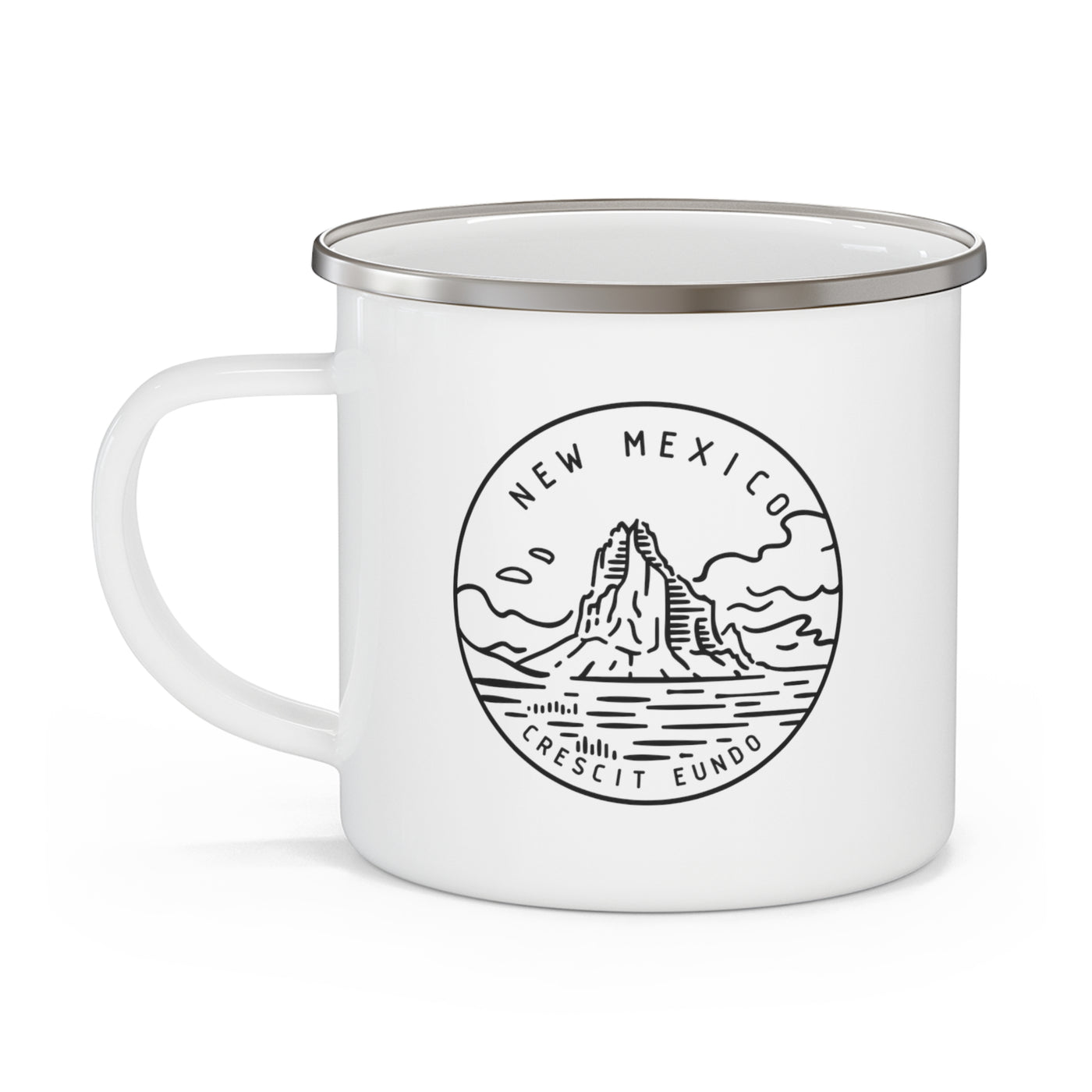 New Mexico State Motto Enamel Camping Mug