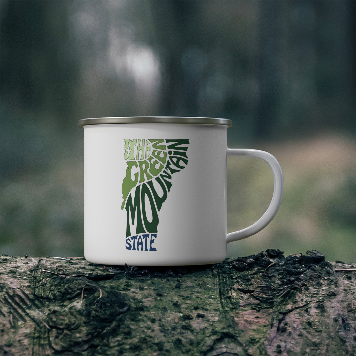 Vermont Nickname Enamel Camping Mug