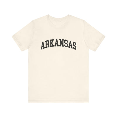 Arkansas Varsity Unisex T-Shirt Natural / XS - The Northwest Store