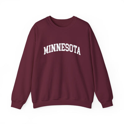 Minnesota Varsity Crewneck Sweatshirt S / Maroon - The Northwest Store