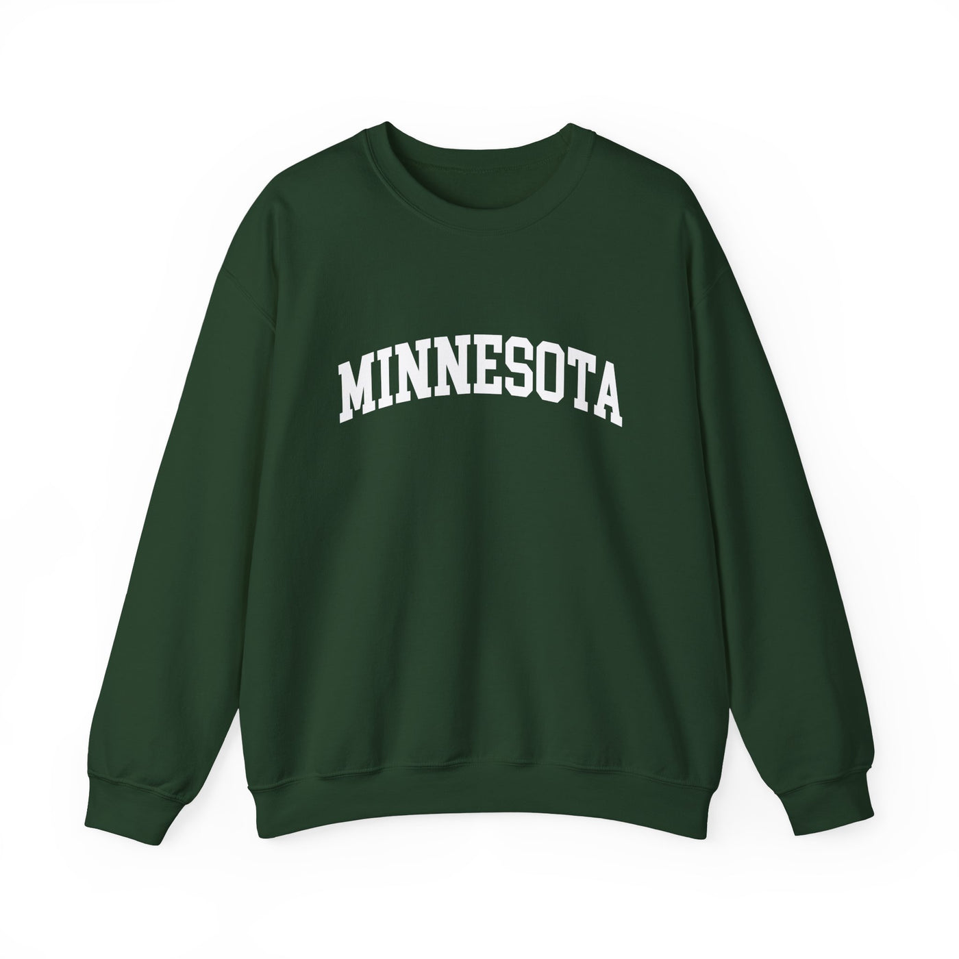 Minnesota Varsity Crewneck Sweatshirt S / Forest Green - The Northwest Store