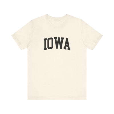 Iowa Varsity Unisex T-Shirt Natural / XS - The Northwest Store