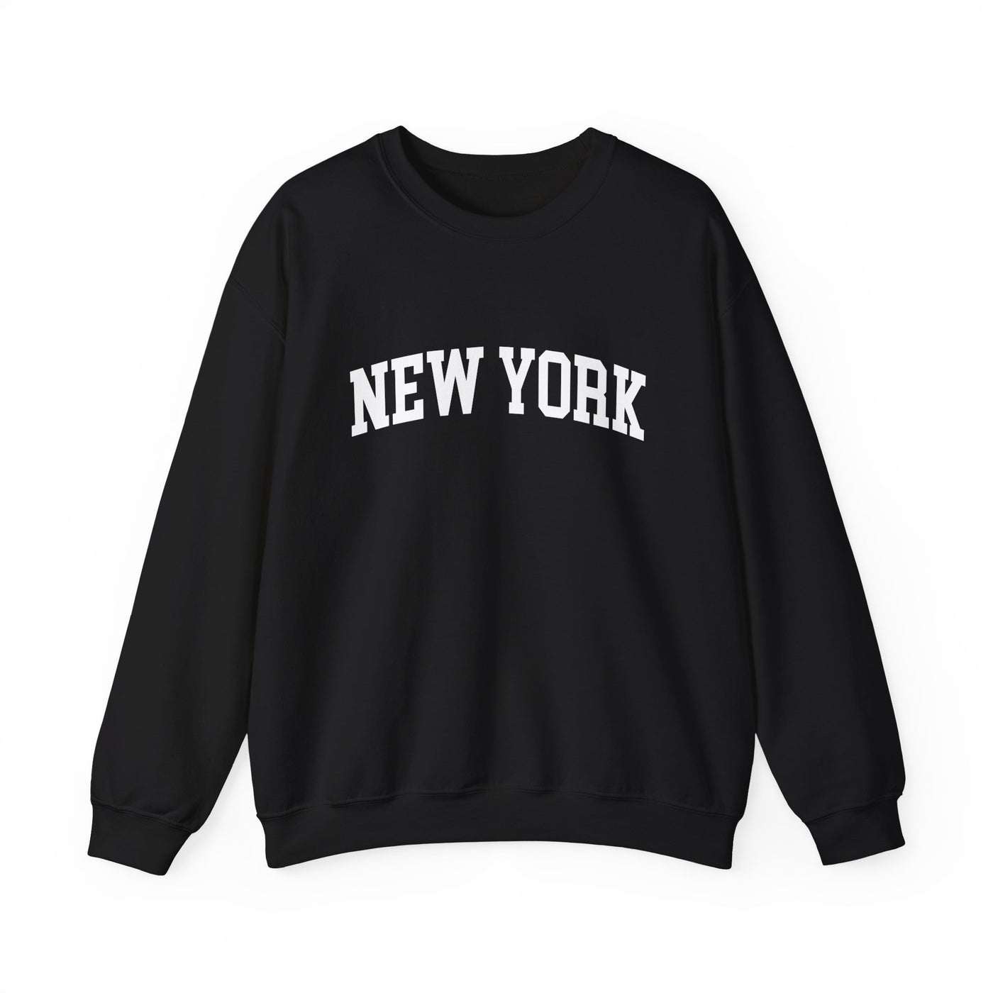 New York Varsity Crewneck Sweatshirt S / Black - The Northwest Store