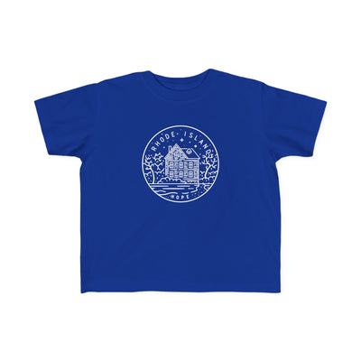 Rhode Island State Motto Toddler Tee Royal / 2T - The Northwest Store