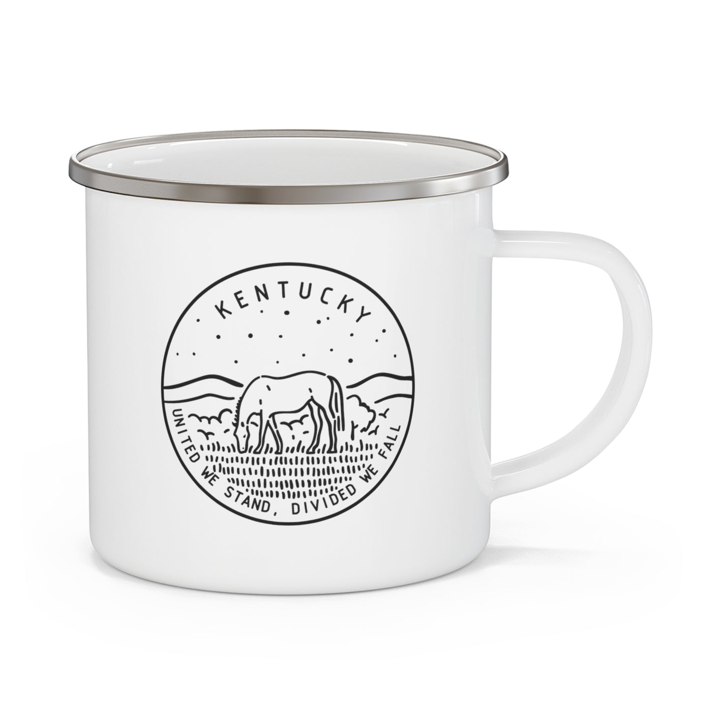 Kentucky State Motto Enamel Camping Mug