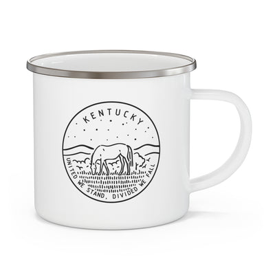 Kentucky State Motto Enamel Camping Mug