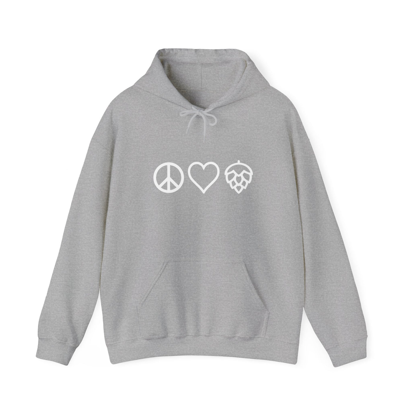 Peace Love And Hops Hooded Sweatshirt