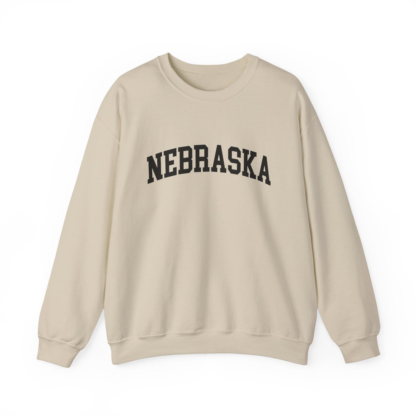 Nebraska Varsity Crewneck Sweatshirt S / Sand - The Northwest Store