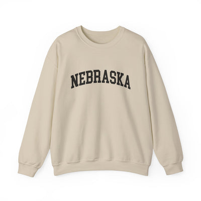 Nebraska Varsity Crewneck Sweatshirt S / Sand - The Northwest Store