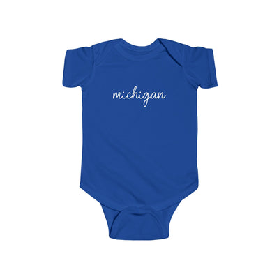 Michigan Script Baby Bodysuit