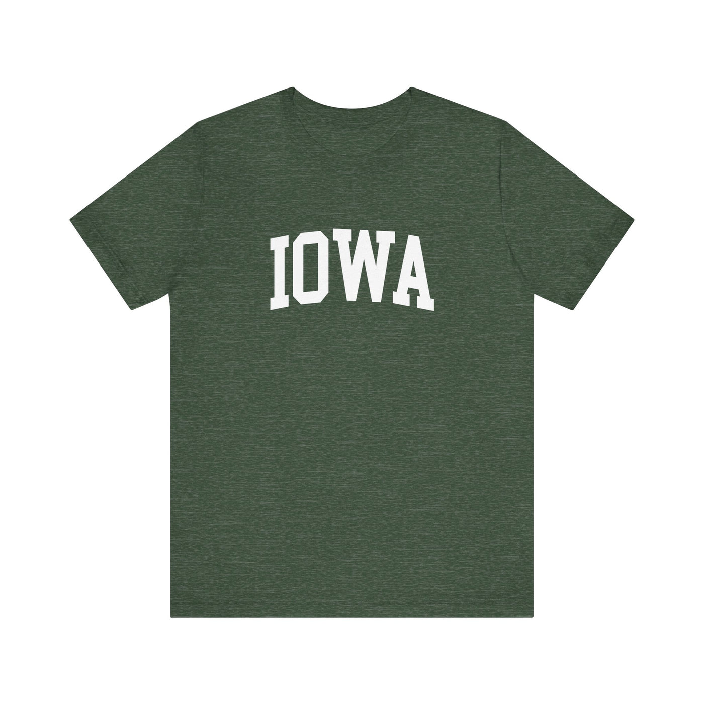 Iowa Varsity Unisex T-Shirt Heather Forest / XS - The Northwest Store