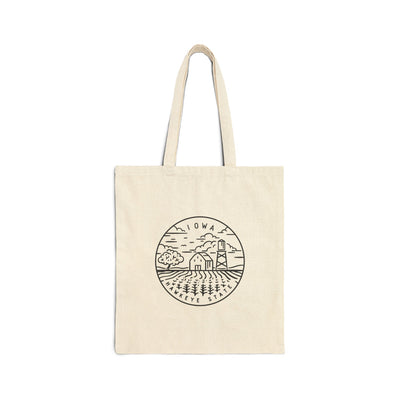 Iowa State Motto Tote Bag Natural / 15" x 16" - The Northwest Store