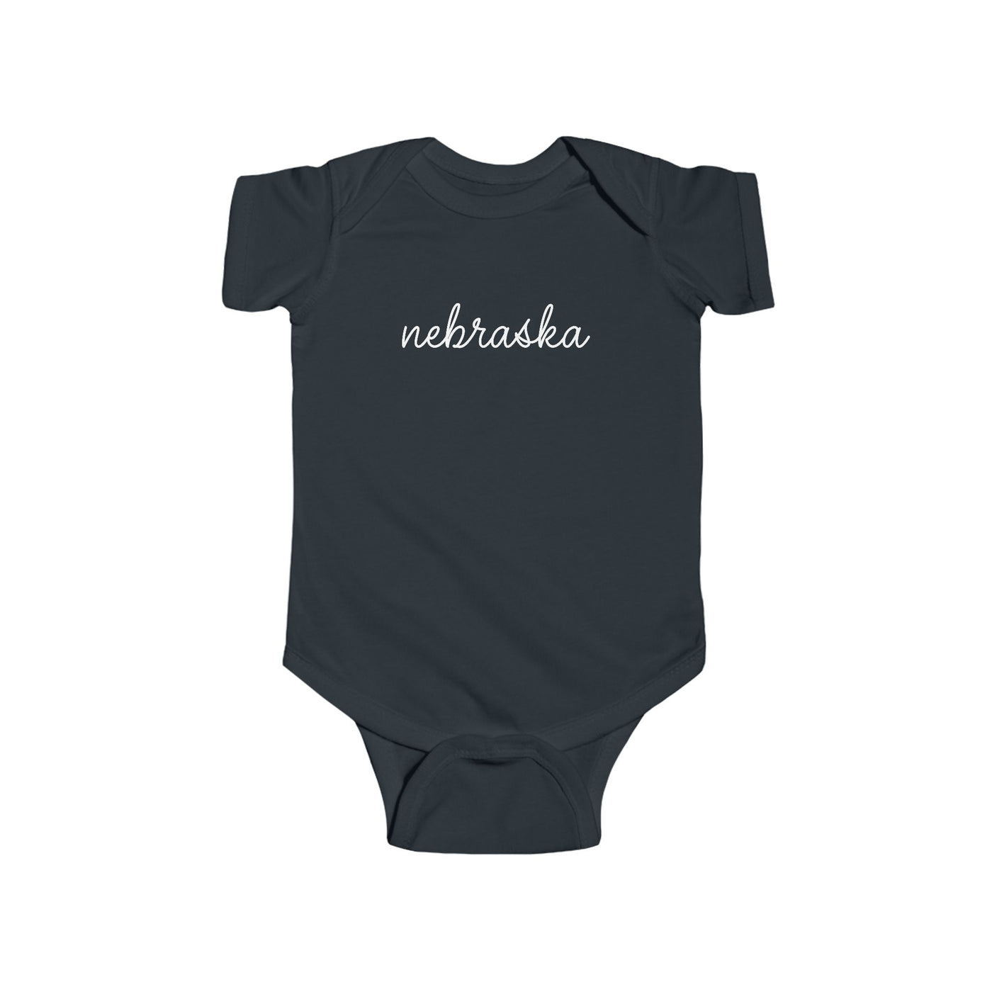 Nebraska Script Baby Bodysuit