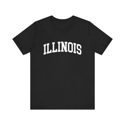 Illinois Varsity Unisex T-Shirt Black / XS - The Northwest Store