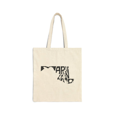 Maryland State Shape Tote Bag Natural / 15" x 16" - The Northwest Store