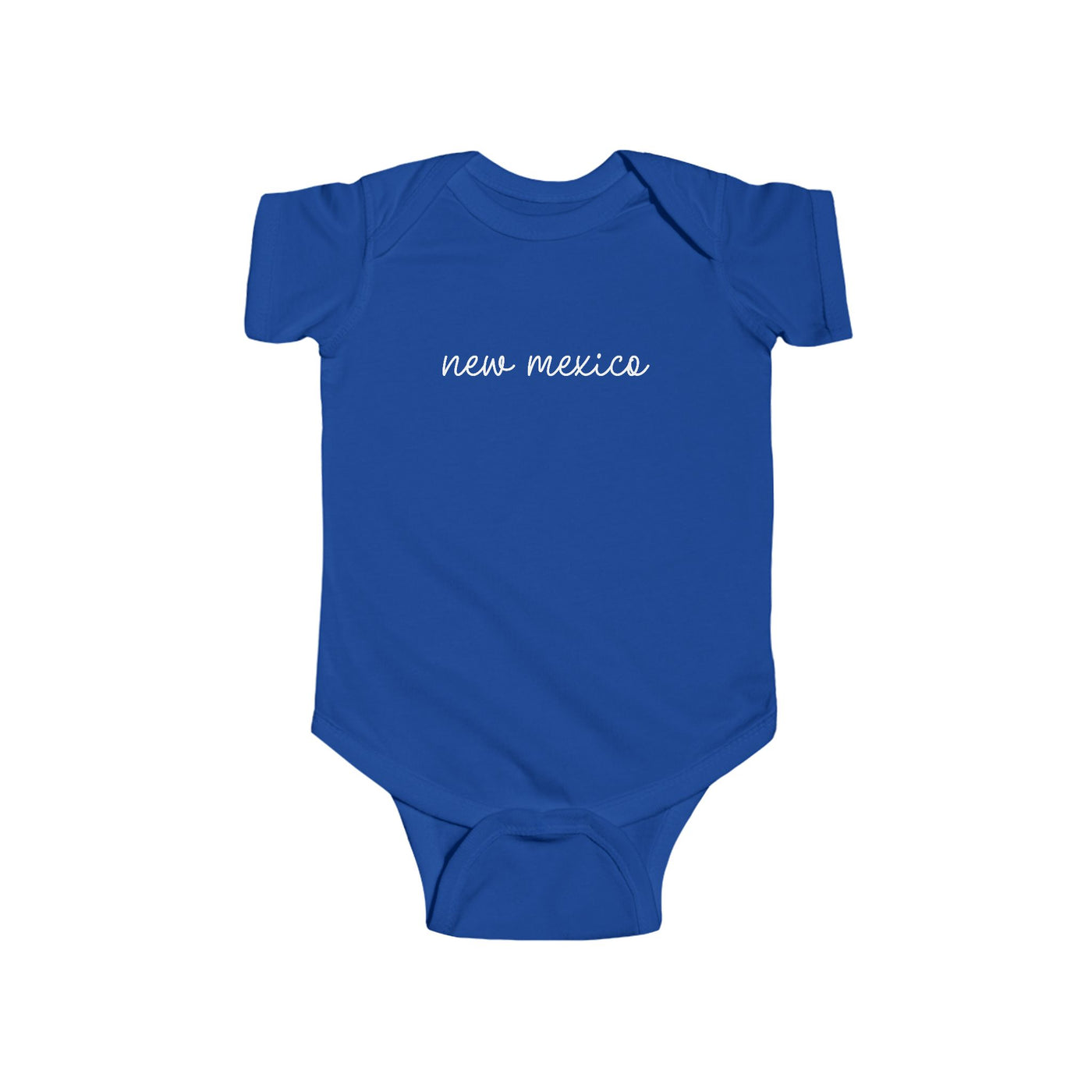 New Mexico Script Baby Bodysuit Royal / NB (0-3M) - The Northwest Store