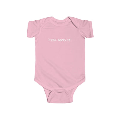 New Mexico Script Baby Bodysuit Pink / NB (0-3M) - The Northwest Store