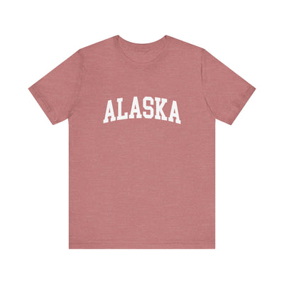 Alaska Varsity Unisex T-Shirt Heather Mauve / XS - The Northwest Store