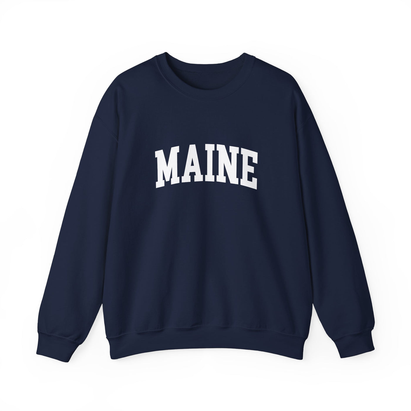 Maine Varsity Crewneck Sweatshirt S / Navy - The Northwest Store