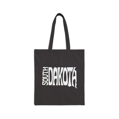 South Dakota State Shape Tote Bag Black / 15" x 16" - The Northwest Store