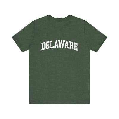 Delaware Varsity Unisex T-Shirt Heather Forest / XS - The Northwest Store