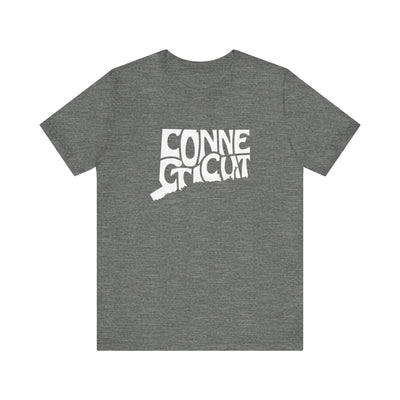 Connecticut State Shape Unisex T-Shirt Deep Heather / XS - The Northwest Store