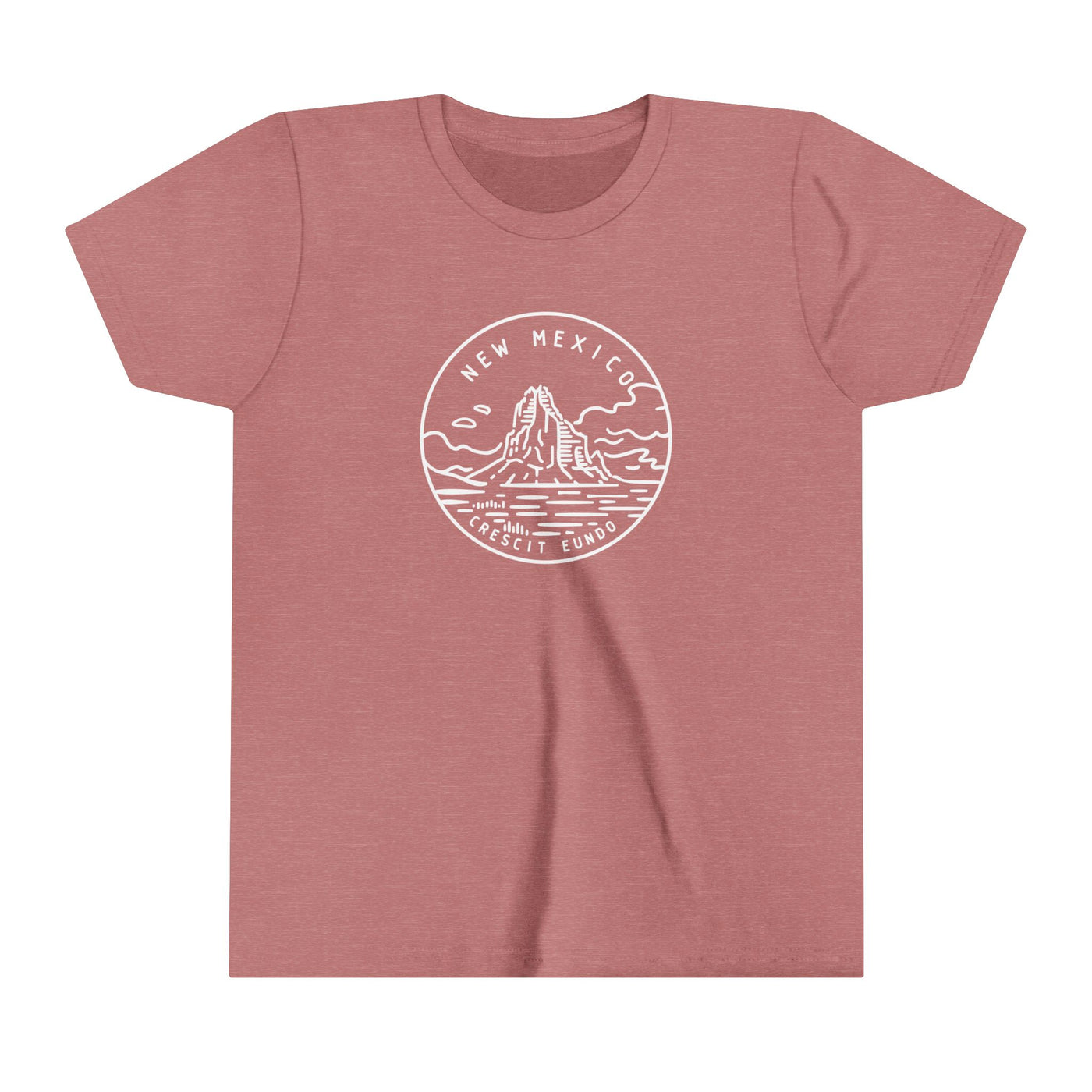 New Mexico State Motto Kids T-Shirt Heather Mauve / S - The Northwest Store