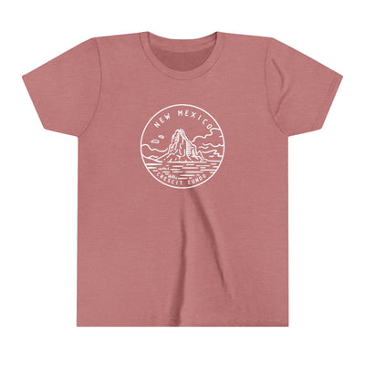 New Mexico State Motto Kids T-Shirt Heather Mauve / S - The Northwest Store