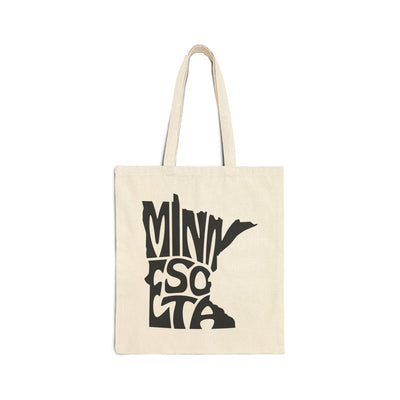 Minnesota State Shape Tote Bag Natural / 15" x 16" - The Northwest Store