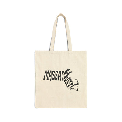 Massachusetts State Shape Tote Bag Natural / 15" x 16" - The Northwest Store