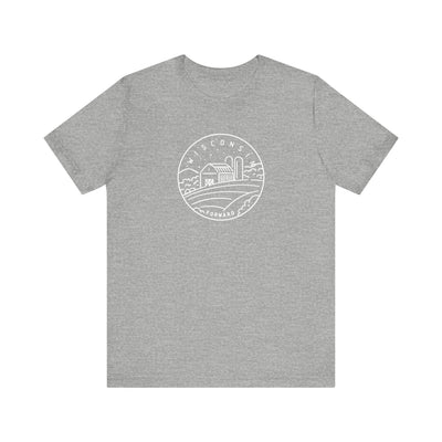 Wisconsin State Motto Unisex T-Shirt XS / Athletic Heather - The Northwest Store